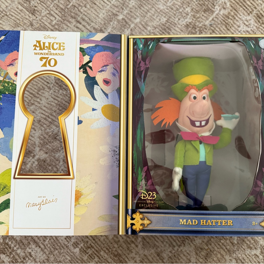 Alice in Wonderland 70th Anniversary Plush- Mad Hatter